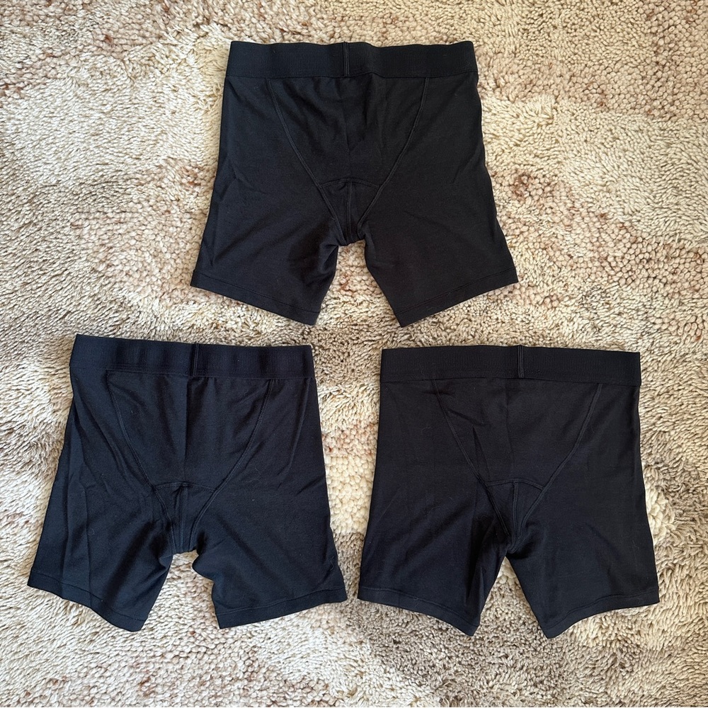 Men’s Skims Cotton Boxer Briefs 3-pack Black Onyx (Size: XS)